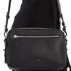 Kiko Leather Black Classic Leather Crossbody